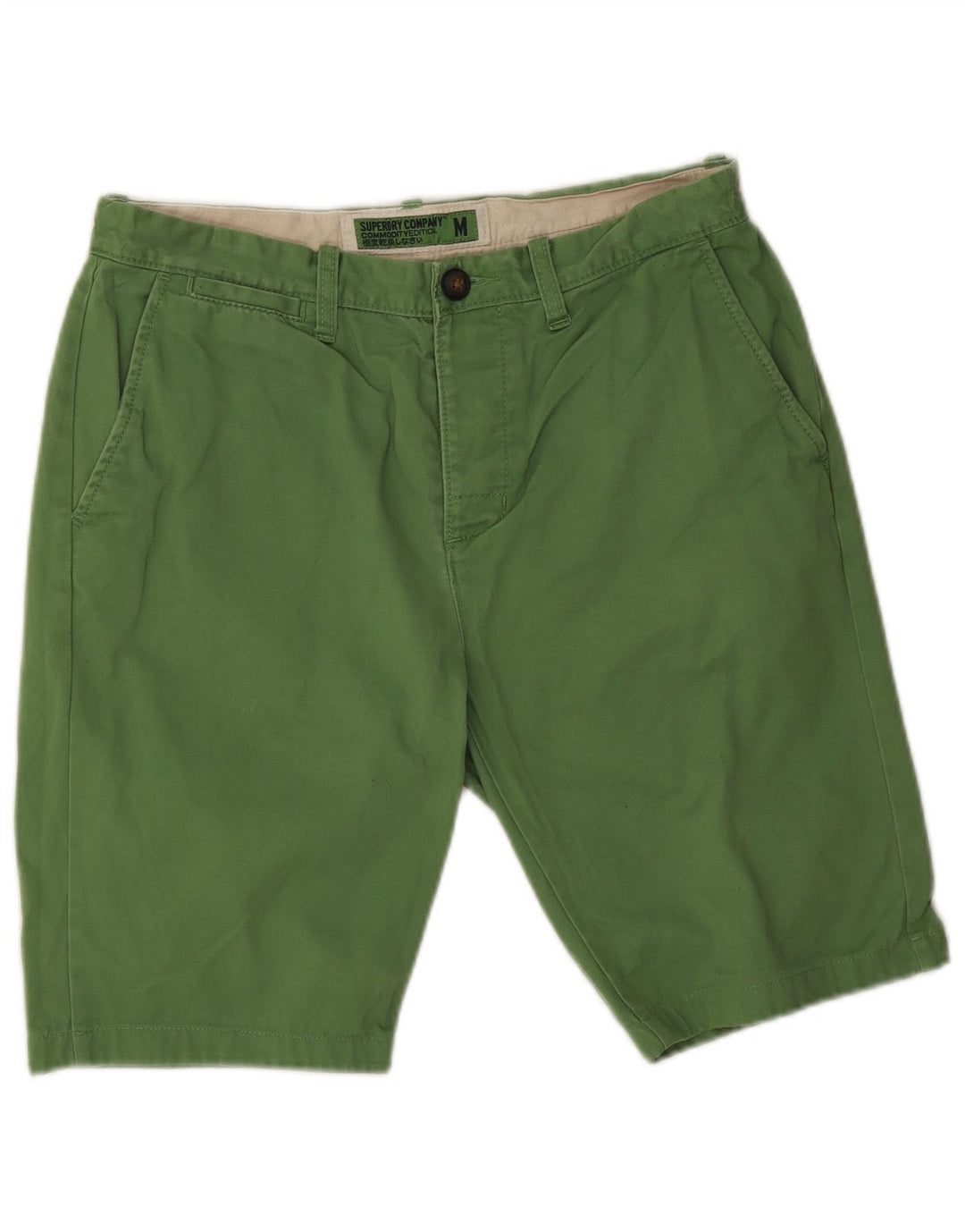 Superdry muške chino kratke hlače srednje veličine W30, zeleni pamuk
