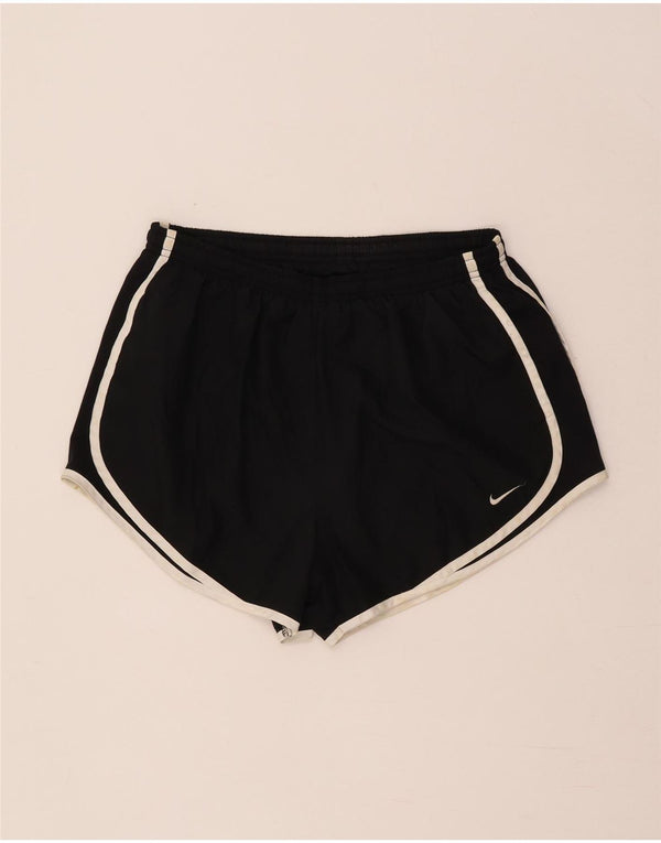Nike ženske kratke sportske hlače Dri Fit UK 14 srednje crne boje od poliestera