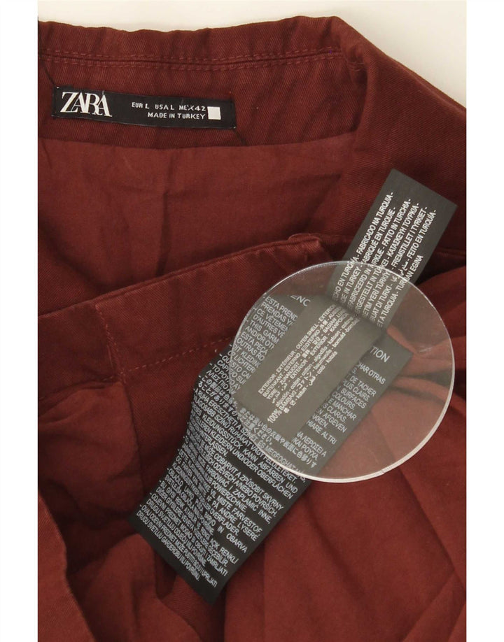 Zara muška bomber jakna UK 40 Large Burgundy Pamuk