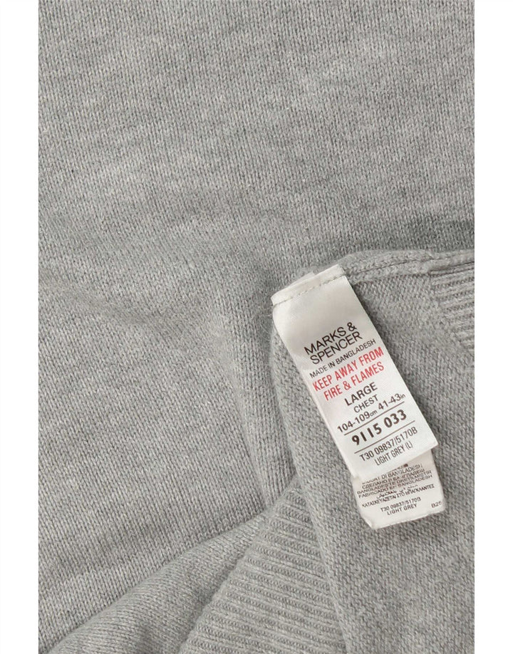Marks & Spencer muški plavi lučki prsluk veliki sivi pamuk