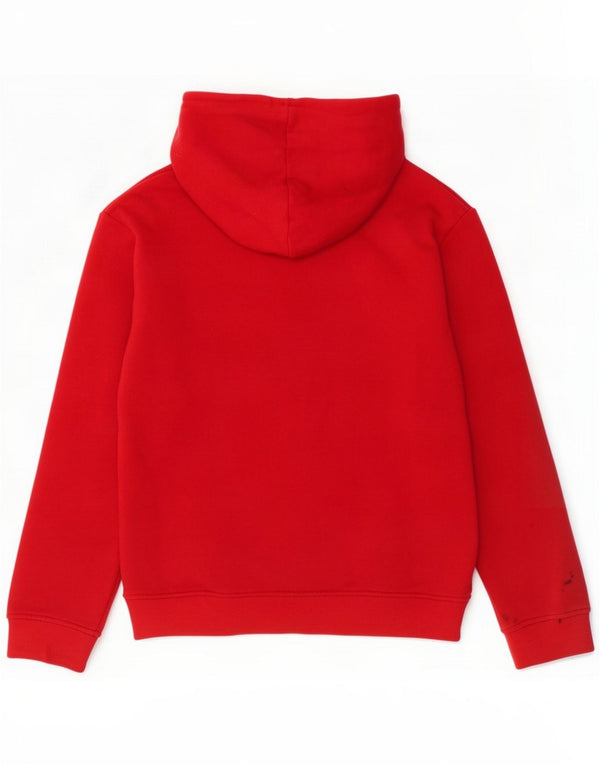 Fila Boys Graphic Hoodie Jumper 13-14 Years XL Red Cotton