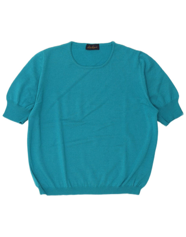 LUISA SPAGNOLI Ženski pulover kratkih rukava s brodskim izrezom UK 18 XL Plava