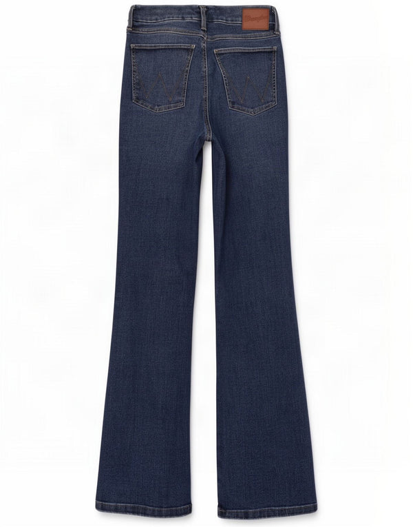 Wrangler ženske traperice Bootcut W28 L34 Blue Cotton