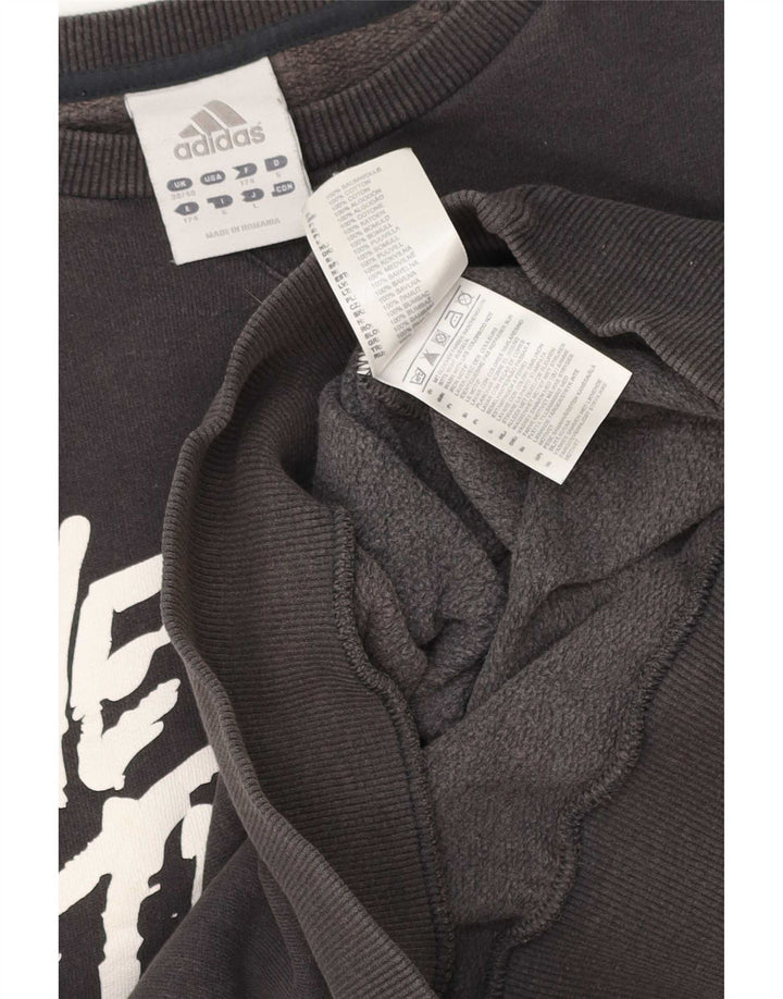 Adidas muška majica s grafičkim motivima UK 38/40 srednje sivi pamuk
