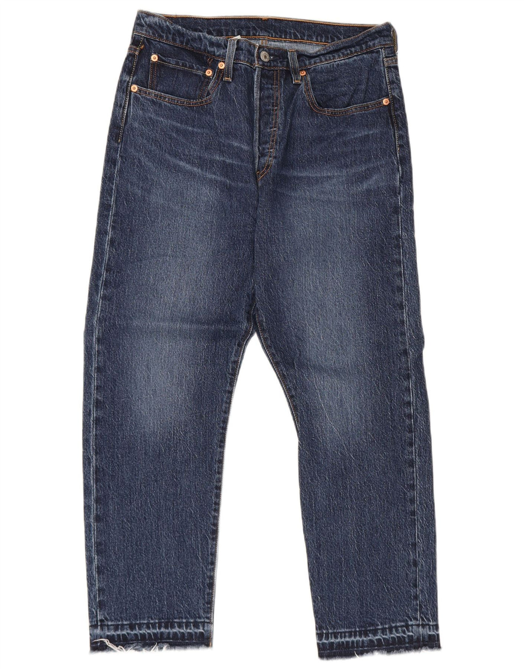 Levi's muške 501 skraćene traperice W30 L26 plavi pamuk