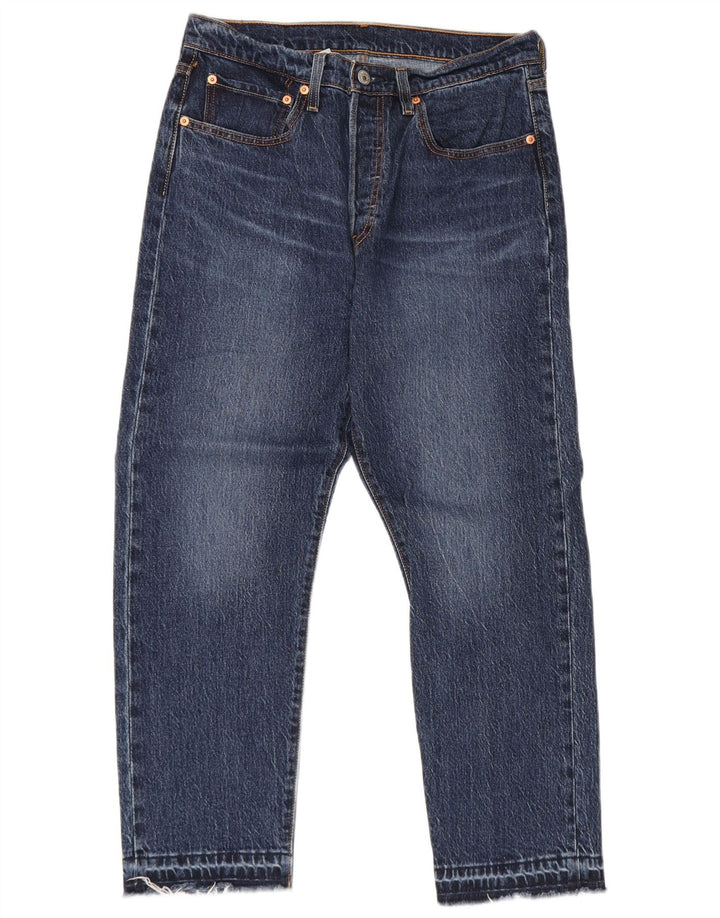 Levi's muške 501 skraćene traperice W30 L26 plavi pamuk