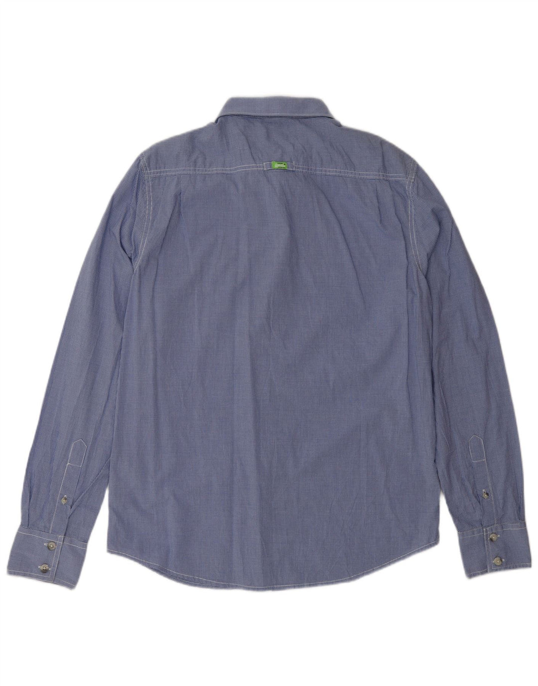 SUPERDRY muška košulja XL plavi pamuk od ginghama