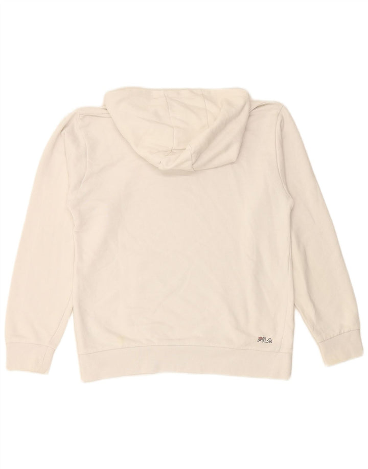 FILA majica s kapuljačom s kapuljačom za dječake 15-16 godina, bijeli pamuk