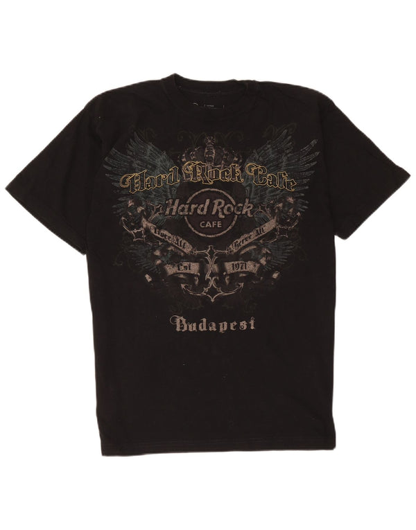 Hard Rock Cafe muška majica kratkih rukava s grafičkim motivima, srednji crni pamuk