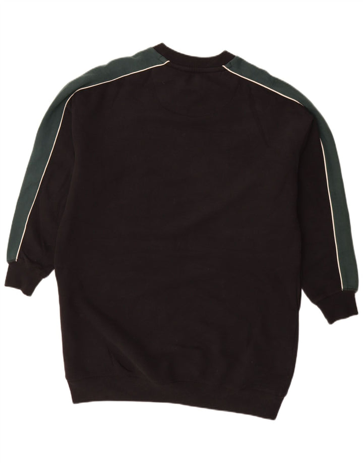 JACK WILLS Ženska prevelika haljina s džemperom UK 12 srednje crna