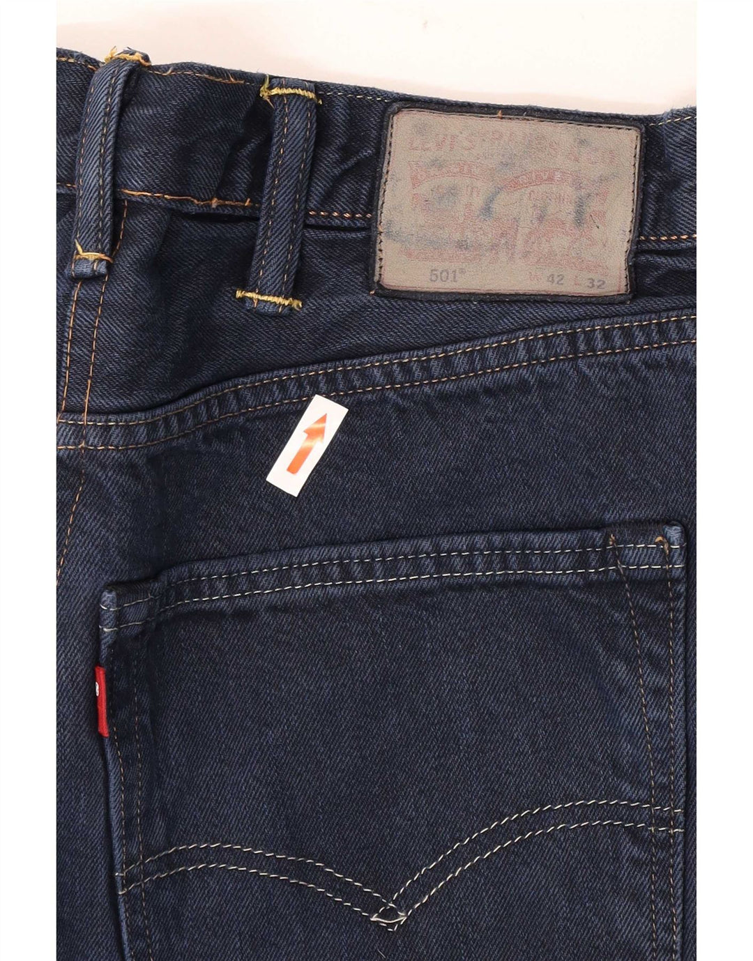 Levi's muške 501 ravne traperice W42 L32 tamnoplave