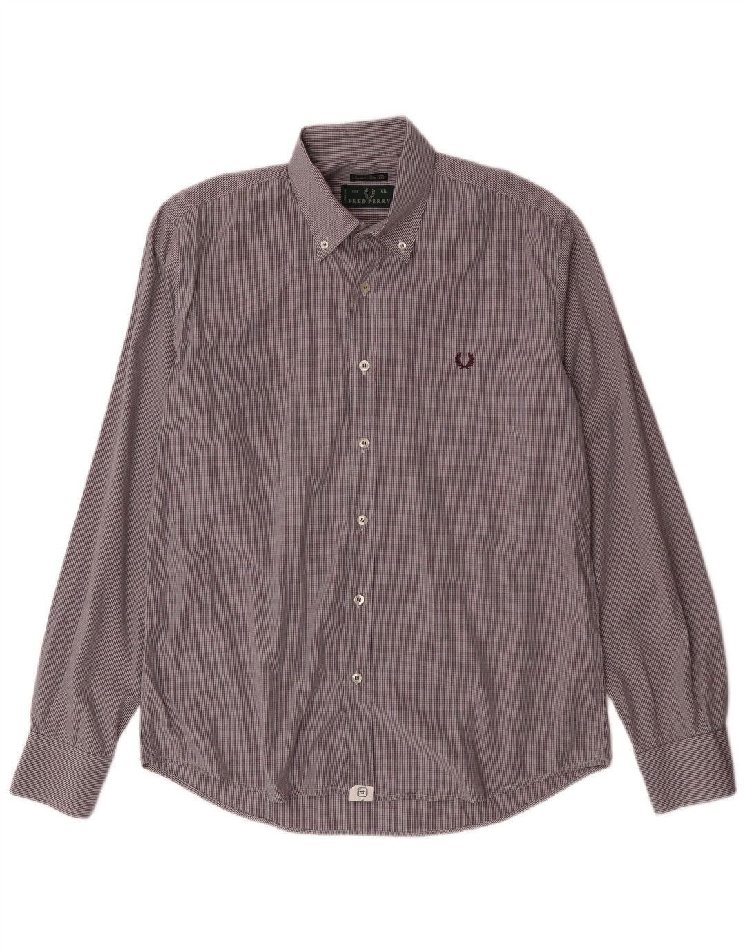 Fred Perry muška uska košulja XL šareni karirani pamuk