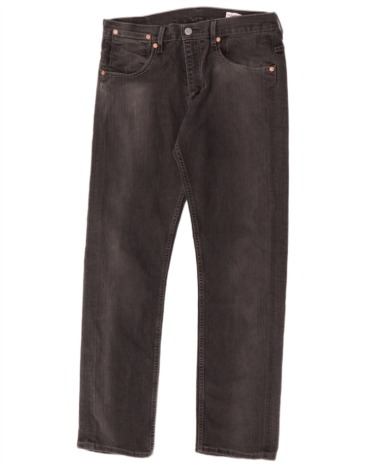 Levi's muške 504 ravne traperice W32 L34 sivi pamuk