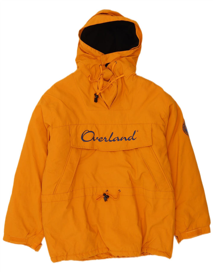 Overland muška anorak skijaška jakna s kapuljačom UK 38 srednje narančasti poliester