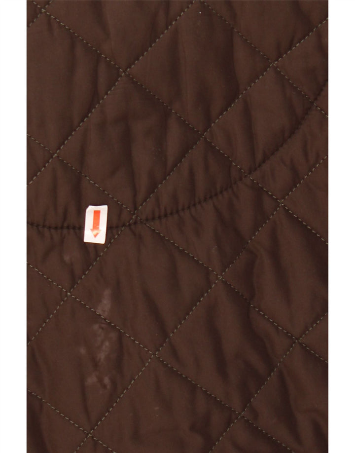 BARBOUR Muška prošivena jakna UK 40 veliki smeđi poliester