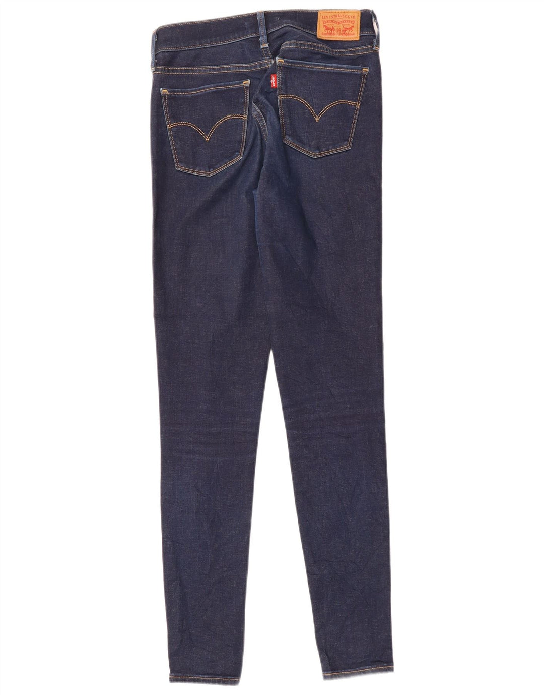 LEVI'S ženske 710 super uske traperice W28 L30 tamnoplavi pamuk