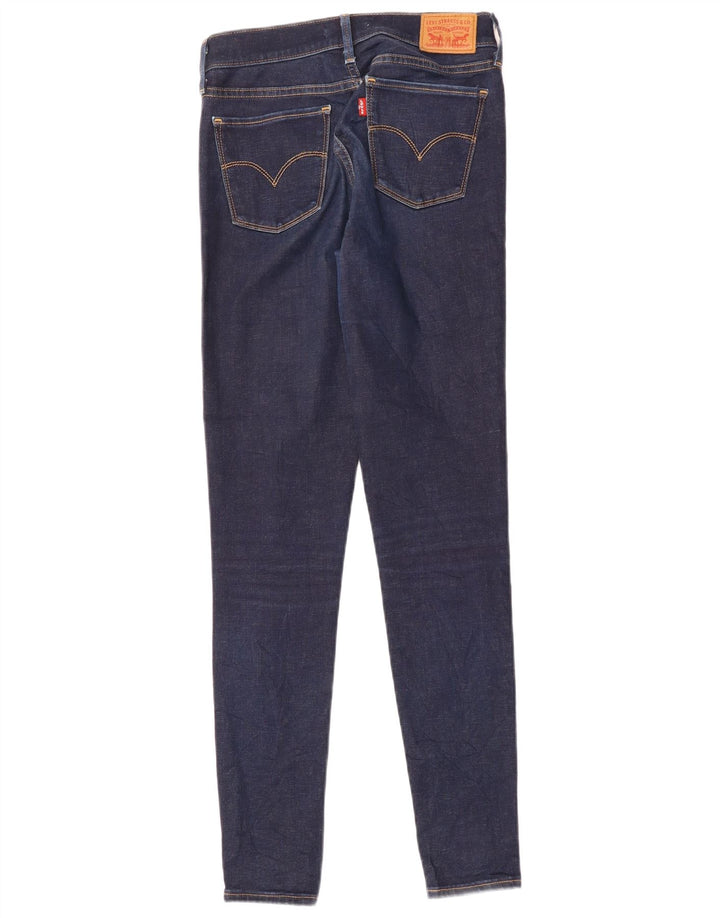 LEVI'S ženske 710 super uske traperice W28 L30 tamnoplavi pamuk