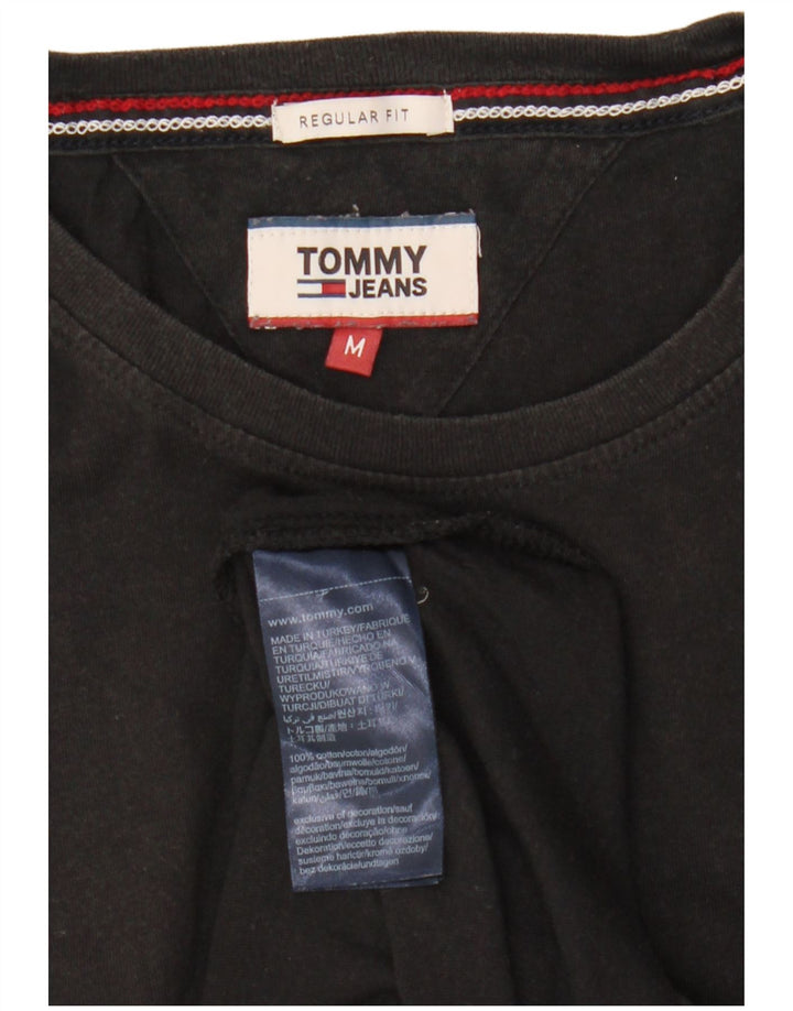 Tommy Hilfiger muška majica kratkih rukava srednjeg kroja srednje veličine, crni pamuk
