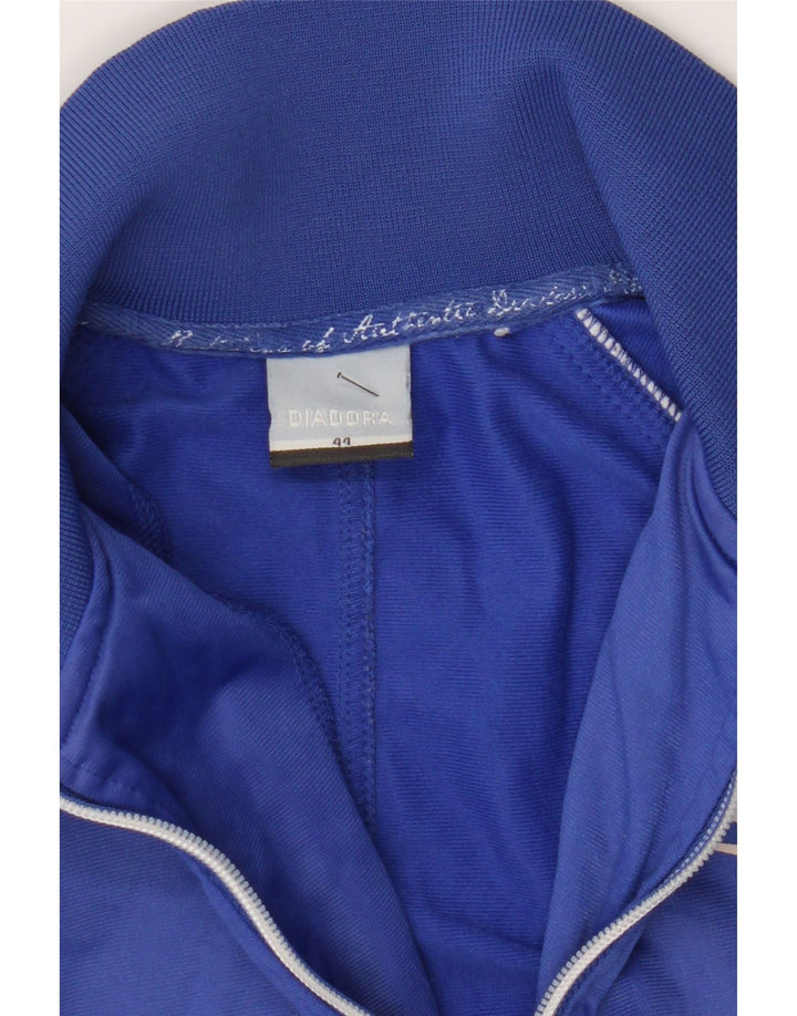 DIADORA Womens Tracksuit Top Jacket IT 44 Medium Blue Polyester Vintage Diadora and Second-Hand Diadora from Messina Hembry 