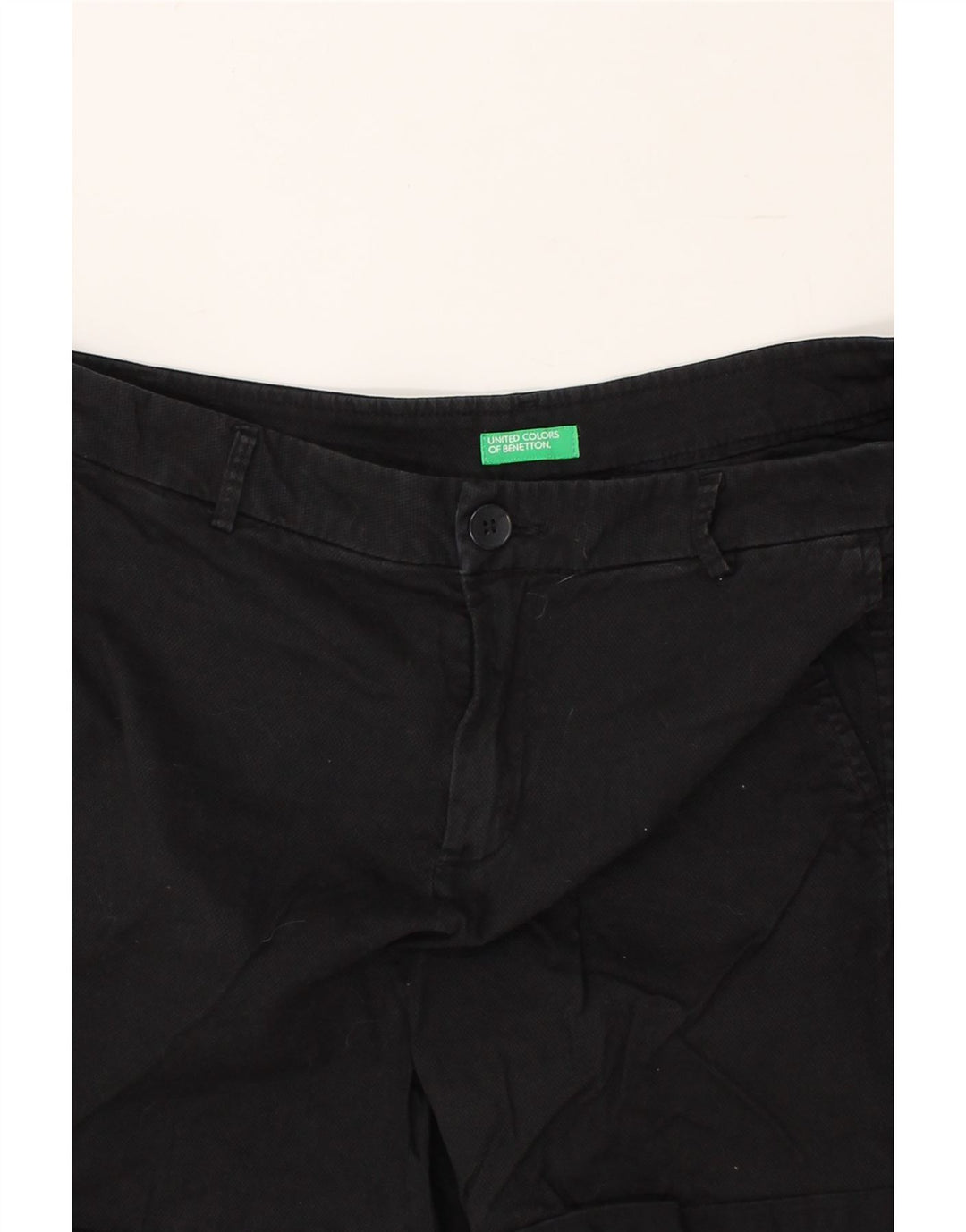 BENETTON Womens Casual Shorts W32 Large Black | Vintage Benetton | Thrift | Second-Hand Benetton | Used Clothing | Messina Hembry 