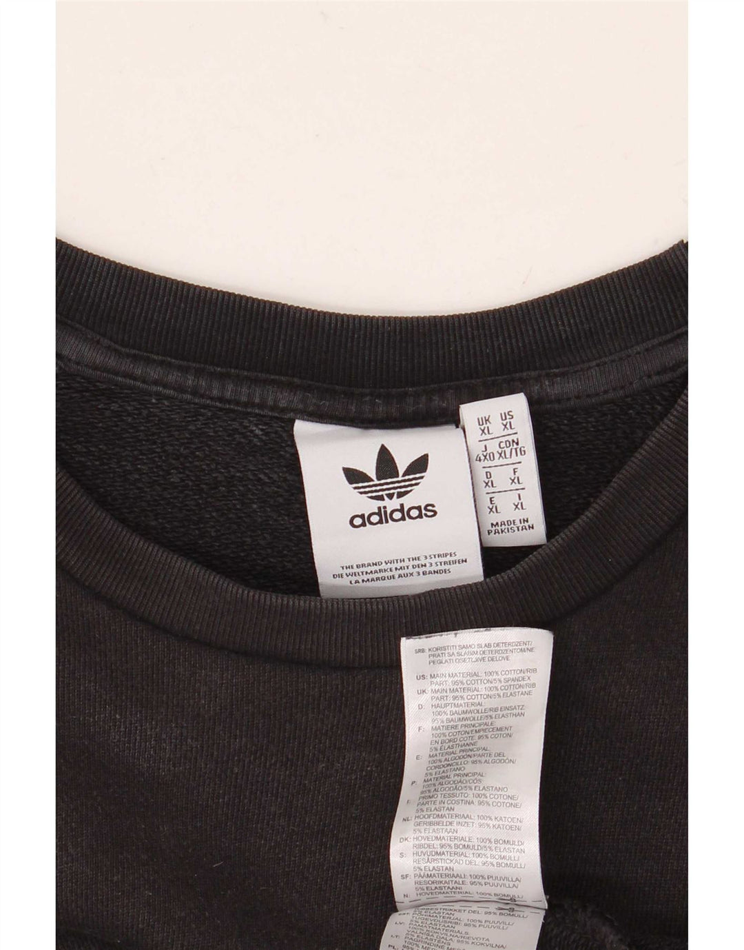 Adidas muška majica XL crni pamuk