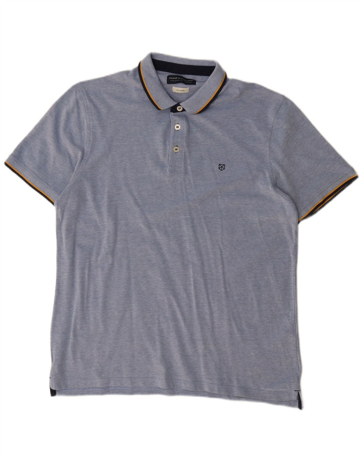 Jack & Jones muška polo majica 2XL plavi pamuk