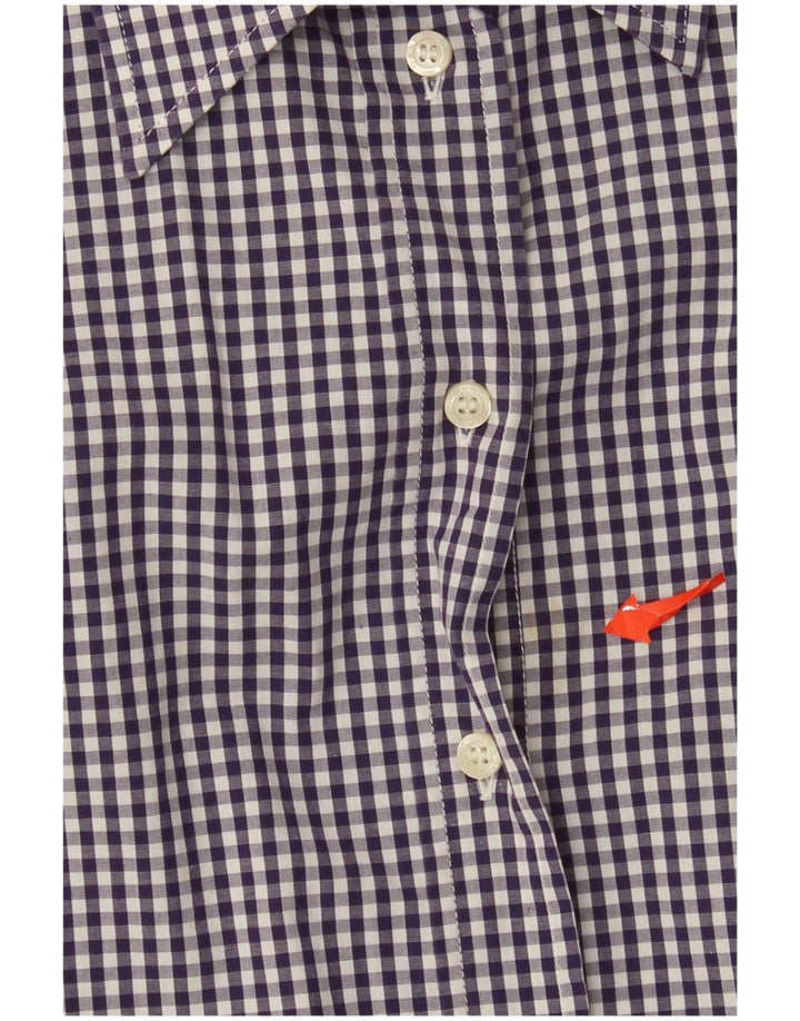 Gant ženska košulja UK 10 mala ljubičasta pamuk od ginghama