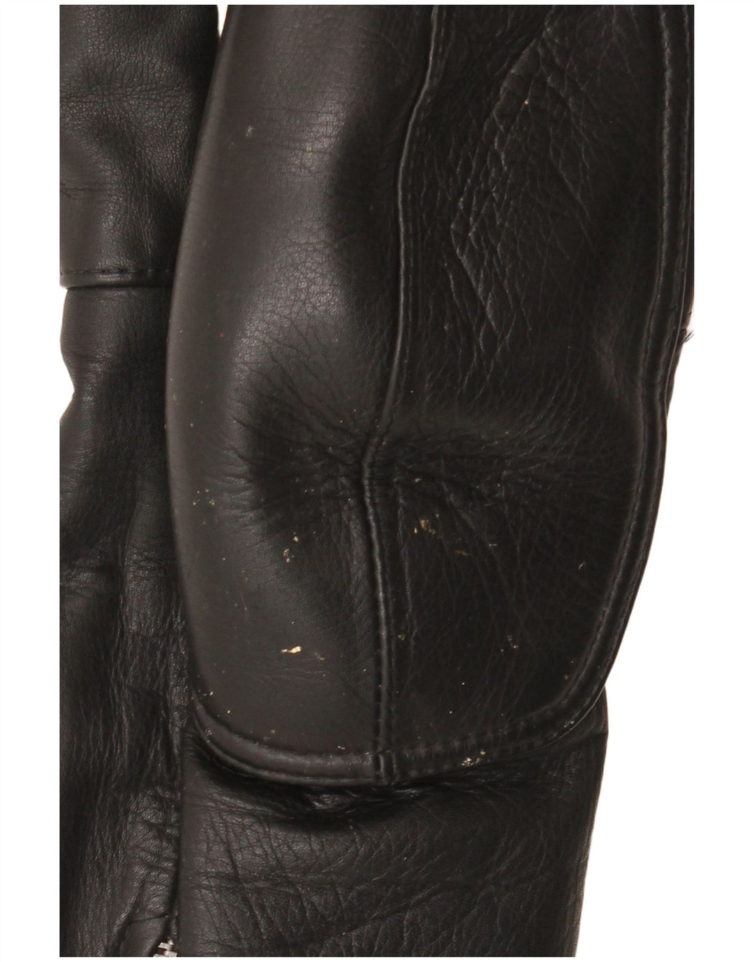 Vintage muške kožne biciklističke hlače W34 L30 crne boje