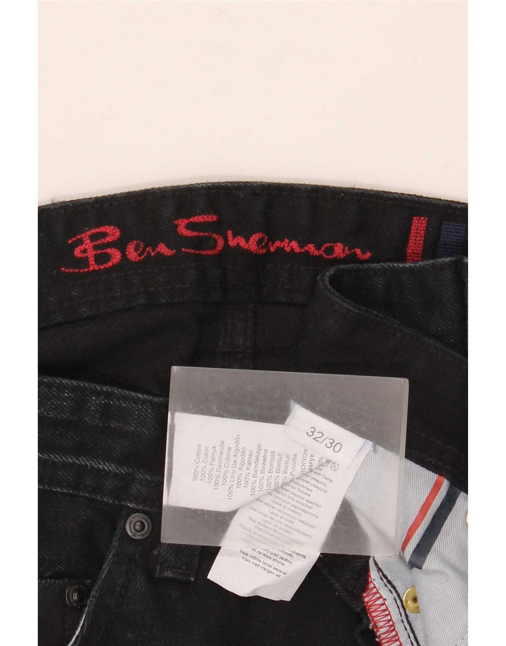 Ben Sherman muške traperice Bootcut W32 L30 tamnoplavi pamuk