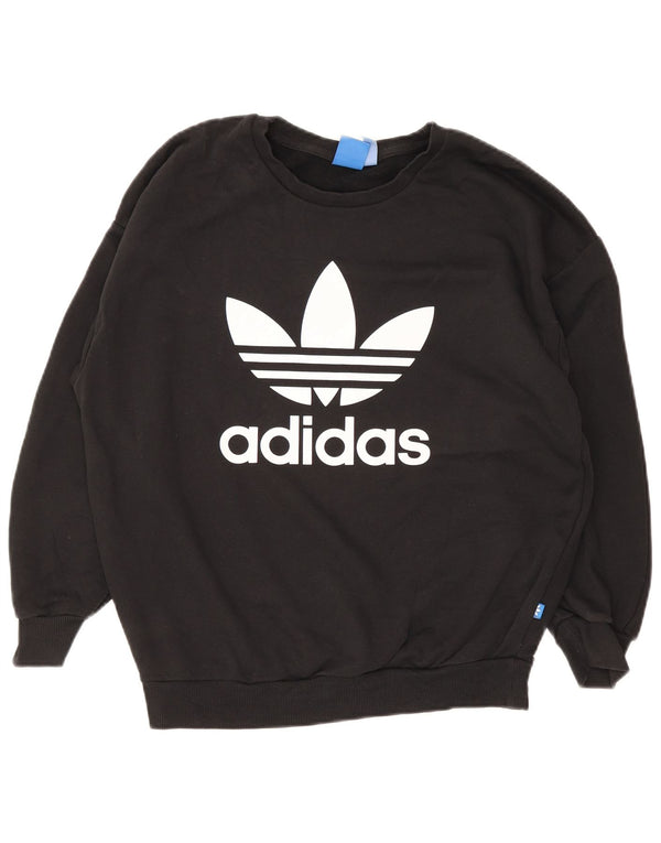 Adidas ženska majica s motivom prekomjerne majice UK 10, mali crni pamuk