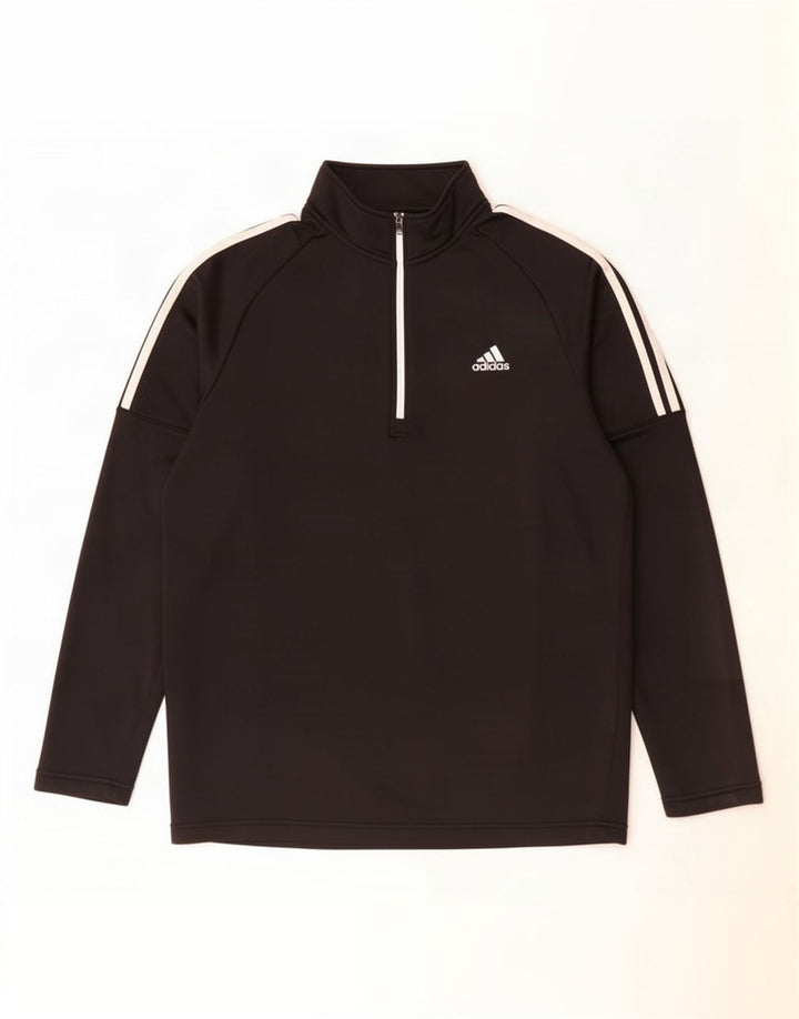 Adidas gornji dio trenirke s patentnim izrezom XL crni poliester