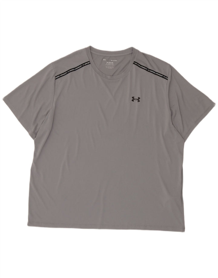 Under Armour majica kratkih rukava s grafičkim motivima, 3XL sivi poliester