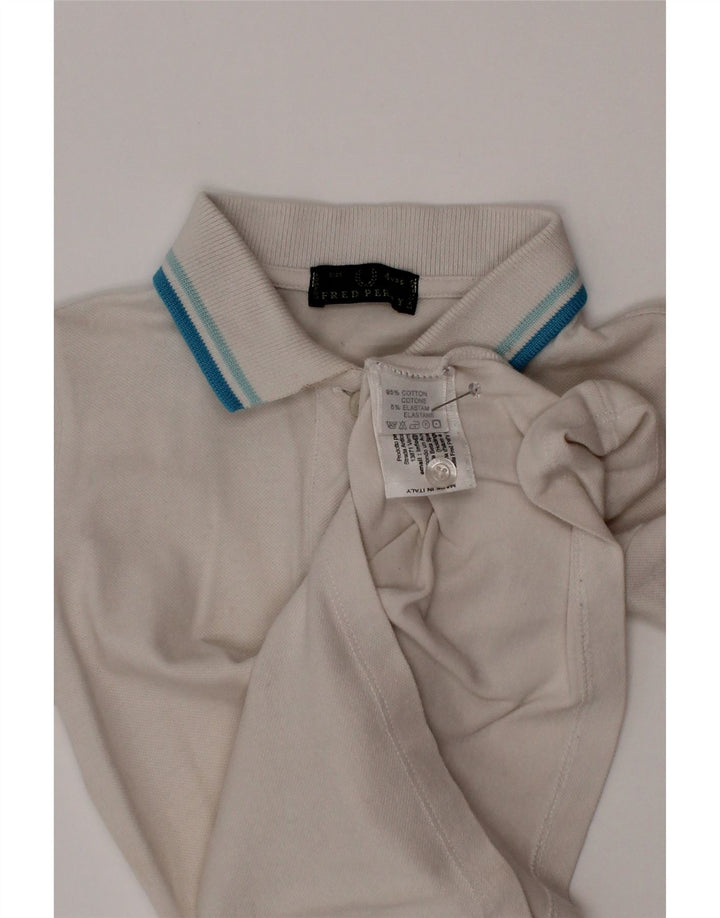 Fred Perry polo majica za dječake 3-4 godine od bijelog pamuka