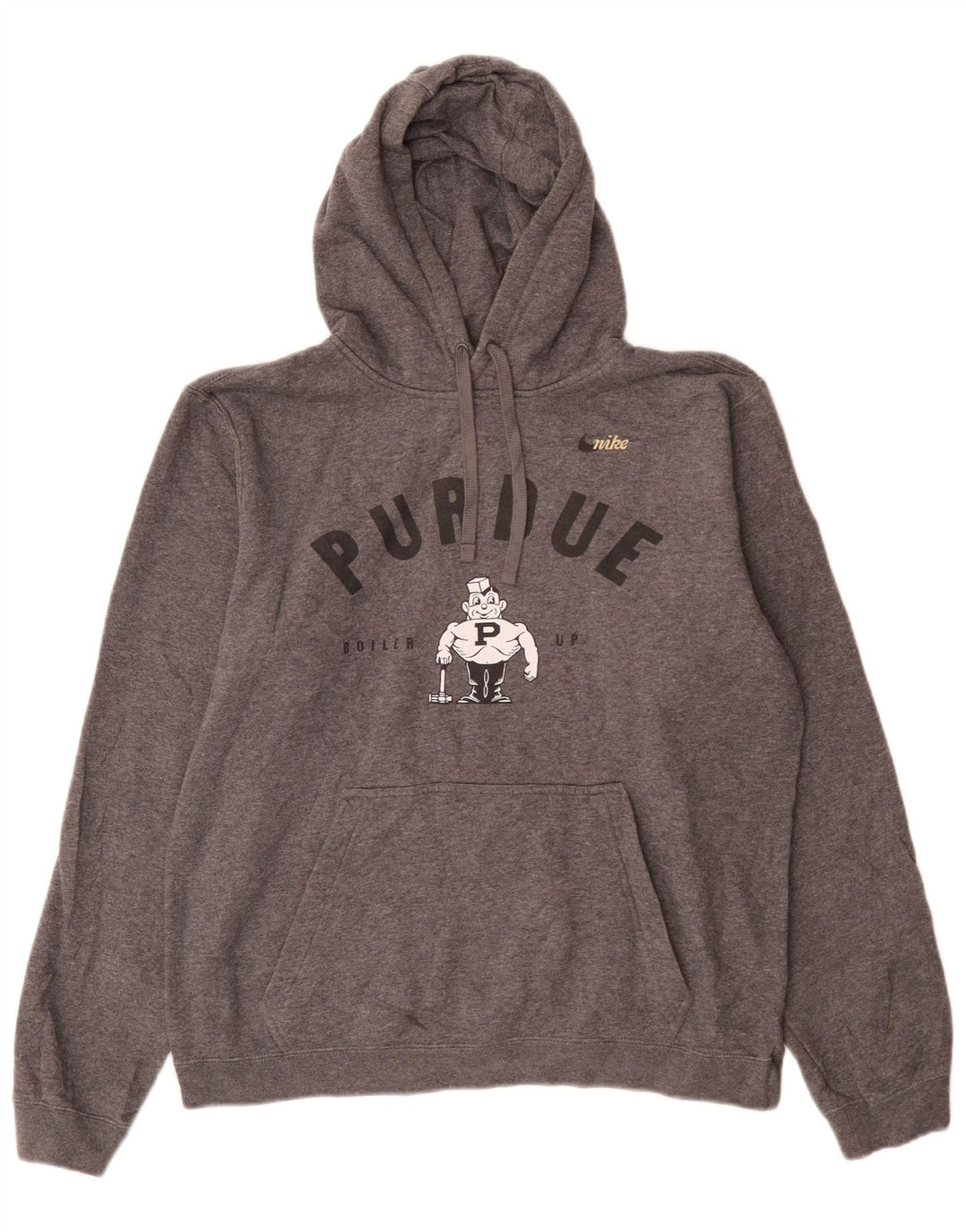 Nike muška majica s kapuljačom Purdue Graphic srednje sivi pamuk