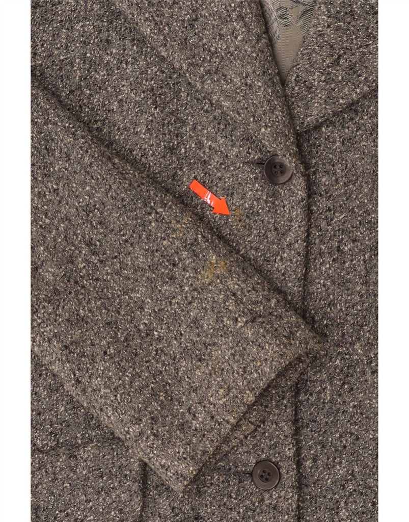 KENZO Womens Jungle 3 Button Blazer Jacket IT 42 Medium Grey Silk Vintage Kenzo and Second-Hand Kenzo from Messina Hembry 