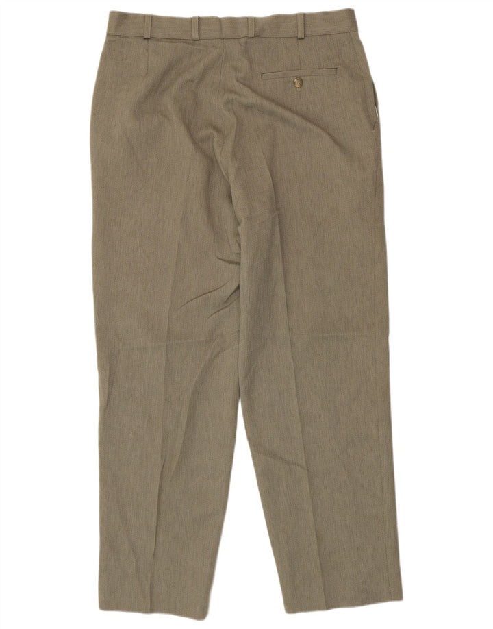 Marks & Spencer muške ravne chino hlače W36 L31 sivi poliester