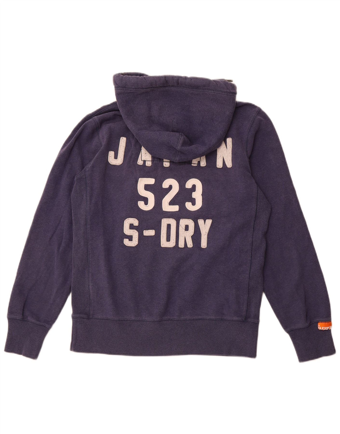 SUPERDRY muška majica s kapuljačom s kapuljačom, srednje tamnoplavi pamuk