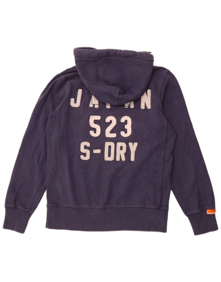 SUPERDRY muška majica s kapuljačom s kapuljačom, srednje tamnoplavi pamuk
