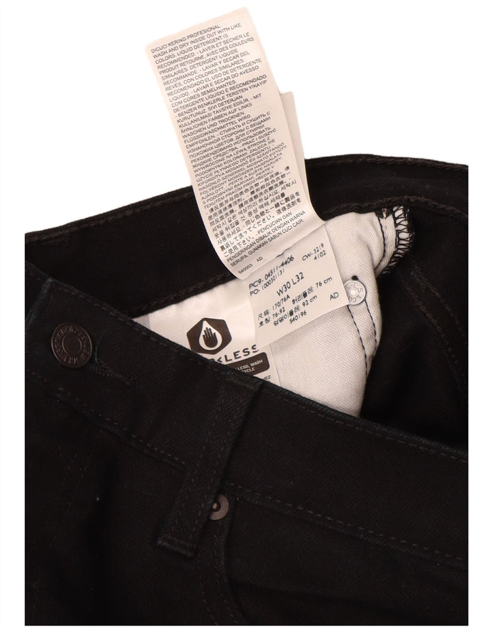 Levi's muške 511 uske traperice W30 L32 crni pamuk