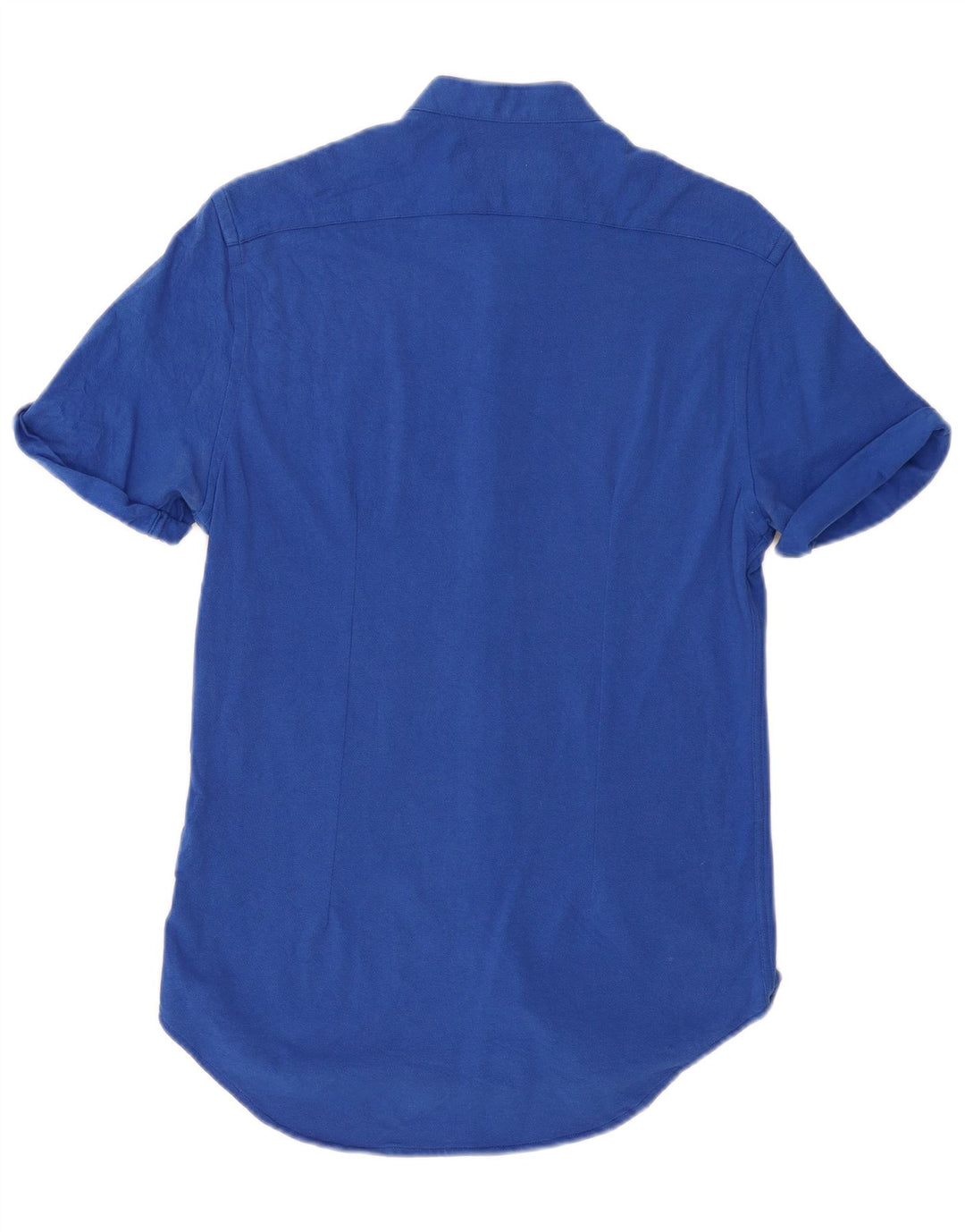 ZARA muška uska košulja kratkih rukava Srednje plavi pamuk