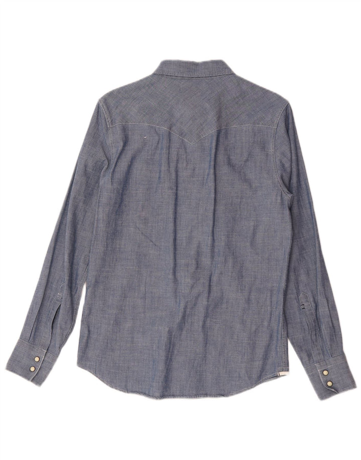 Levi's muška uska majica male plave pamučne boje