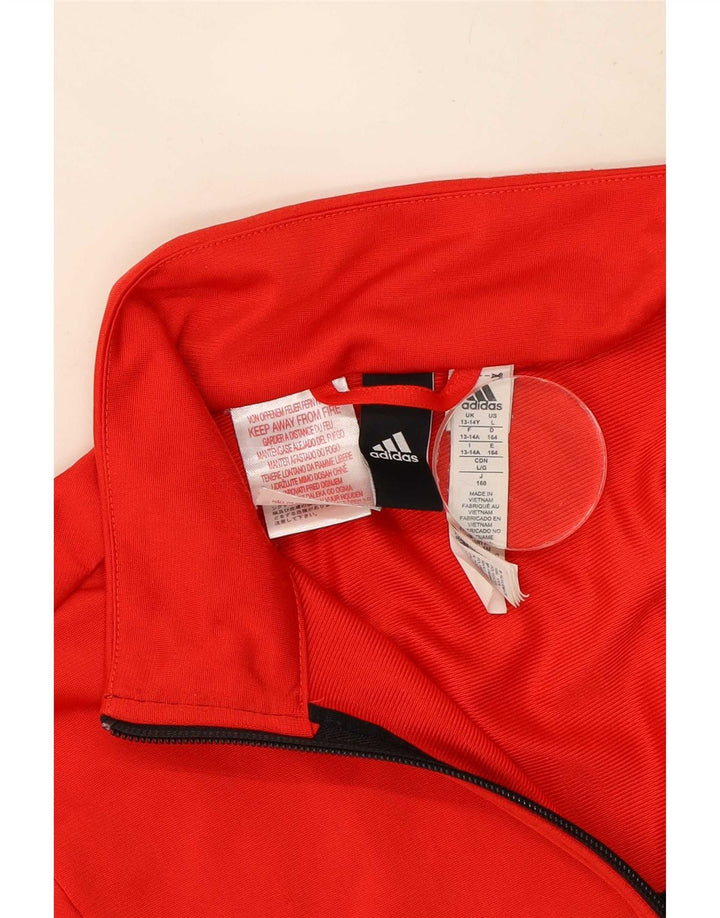 Adidas trenirka za dječake 13-14 godina Red Colourblock Poliester
