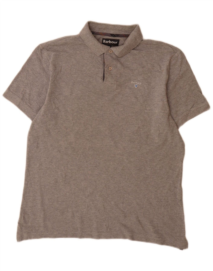 Barbour muška polo majica XL sivi pamuk