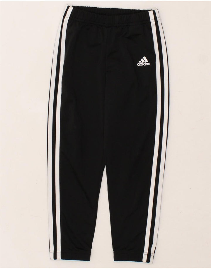 ADIDAS Boys Tracksuit Trousers 4-5 Years  Black Polyester Vintage Adidas and Second-Hand Adidas from Messina Hembry 