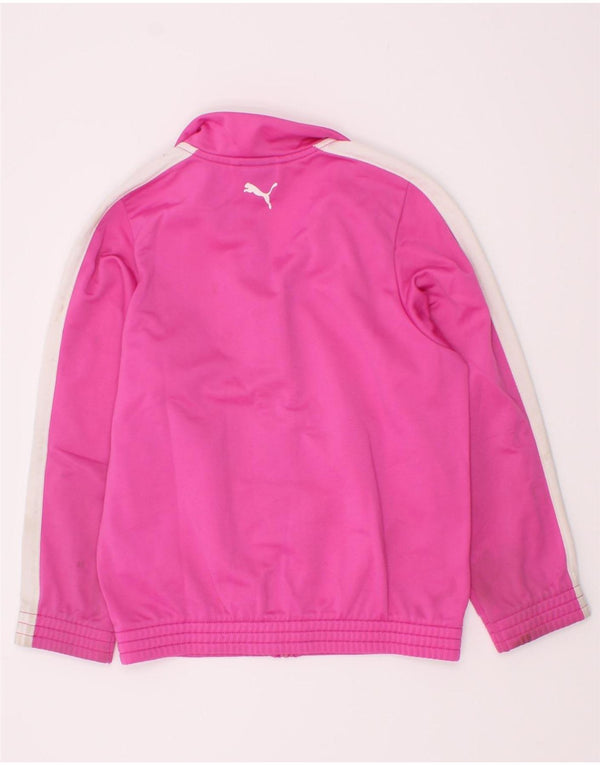 Puma Girls Graphic Gornja jakna trenirke 3-4 godine Pink Colourblock