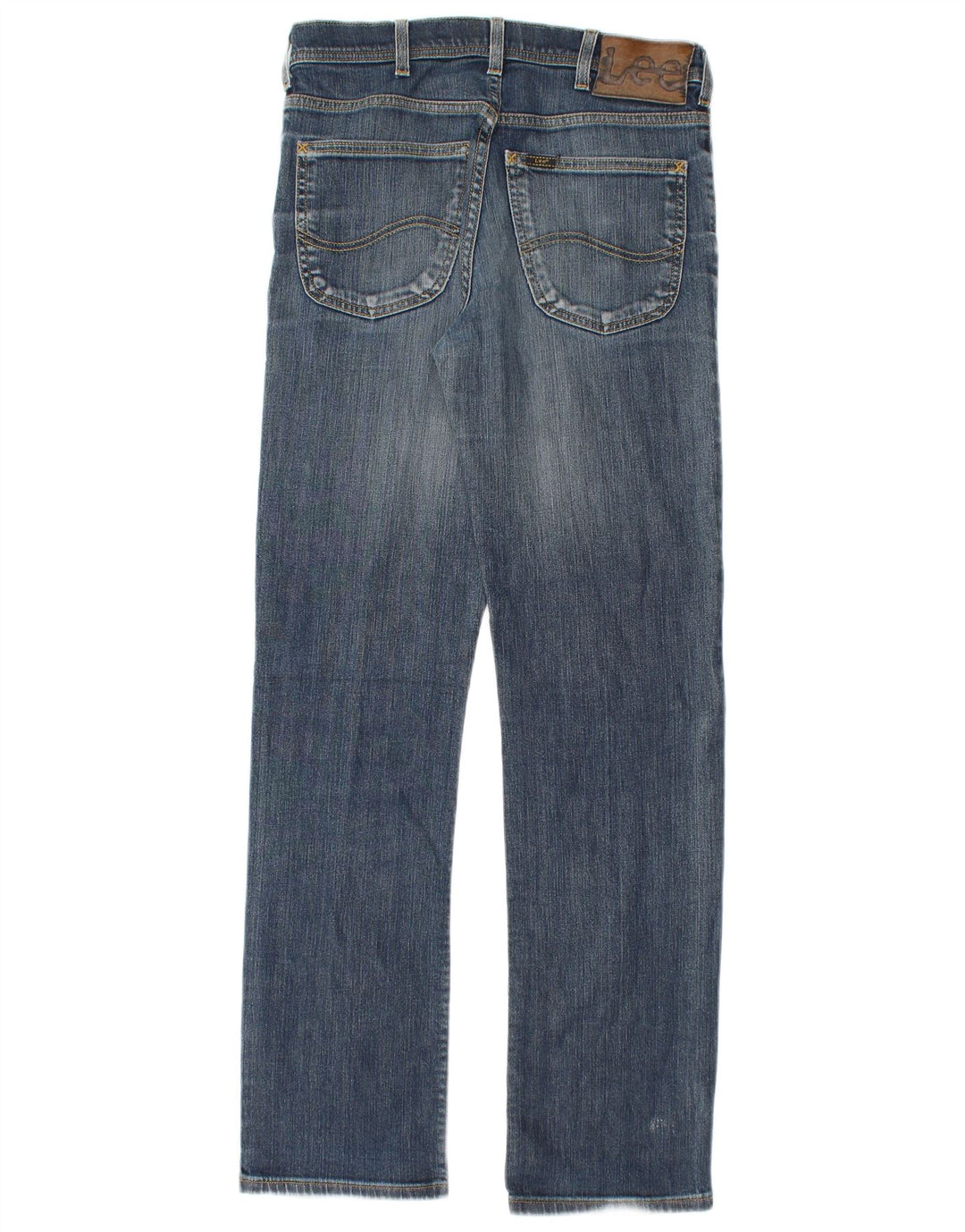 Lee Mens Brooklyn Straight Jeans W31 L32 Plavi pamuk