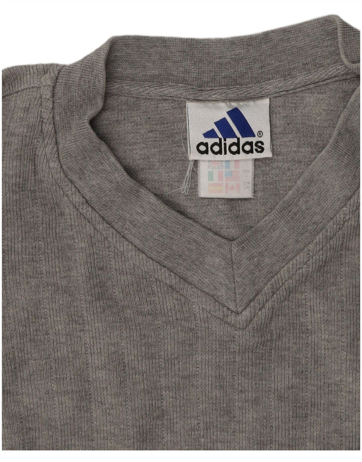 ADIDAS Muška majica kratkih rukava Veliki sivi pamuk