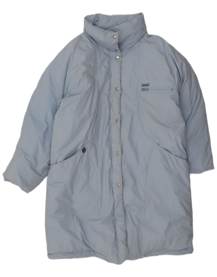 Vintage ženski preveliki podstavljeni kaput EU 42 Large Blue