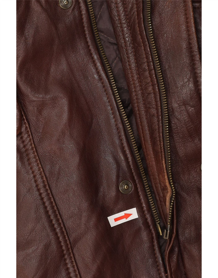 MAESTRO ARTIEIANO muška kožna jakna UK 44 2XL smeđa koža