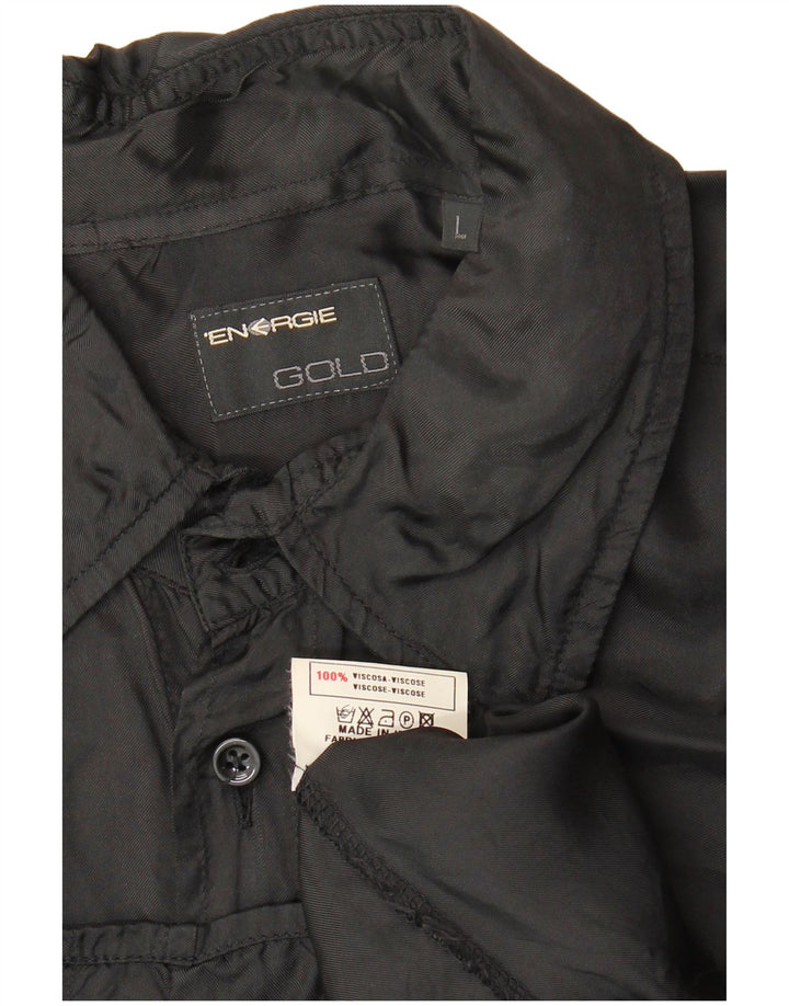 Energie muška košulja velika crna viskoza